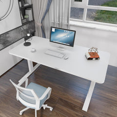 120cm Standing Desk Height Adjustable Sit Grey Stand Motorised Single Motor Frame Birch Top Furniture > Office V255-SMG-120M Online Furniture