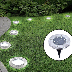 12x Solar Powered LED Buried Inground Recessed Light Garden Outdoor Deck Path Home & Garden > Garden Lights V63-831721 Online Furniture