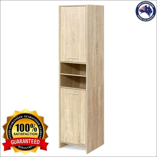 185cm Bathroom Cabinet Tallboy Furniture Toilet Storage Laundry - ozily