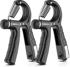 2 Pack Adjustable Hand Grip Strengthener for Hand Grip Strength and Wrist Rehabilitation (Resistance 5-60 kg) Sports & Fitness > Fitness Accessories V178-65579 Online Furniture