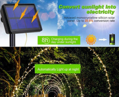 20m 200 LED Solar Powered Outdoor Lights with 8 Lighting Modes and Waterproof for Home,Garden and Decoration Home & Garden > Garden Lights V178-14735 Online Furniture