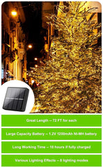 20m 200 LED Solar Powered Outdoor Lights with 8 Lighting Modes and Waterproof for Home,Garden and Decoration Home & Garden > Garden Lights V178-14735 Online Furniture
