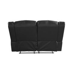 3+2 Seater Recliner Sofa In Faux Leather Lounge Couch in Black Furniture > Sofas V43-SET-FAN-3+2-BL Online Furniture