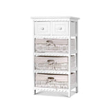 3 Basket Storage Drawers - White