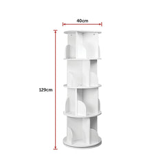 360-degree Rotating 4 Tier Display Shelf Bookcase Organiser Furniture > Office V63-834351 Online Furniture