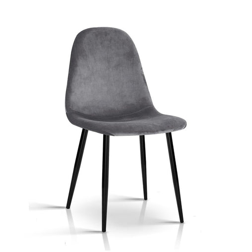 4 X Dining Chairs Dark Grey - ozily