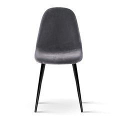 4 X Dining Chairs Dark Grey - ozily