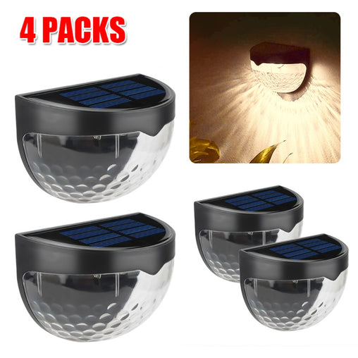 4PCS Solar Powered LED Wall Lights Door Fence Lights Outdoor Garden Lamp Light Home & Garden > Garden Lights V201-FBA0614BL8AU Online Furniture