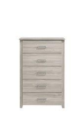 5 Chest Of Drawers Tallboy In White Oak Furniture > Bedroom V80-SV-T5B7410-WW Online Furniture