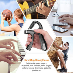 5 Pack Adjustable Resistance Hand Gripper Exerciser Workout Kit Sports & Fitness > Fitness Accessories V178-58564 Online Furniture