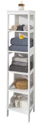 5 Tier Bathroom Shelf Cabinet, White Furniture > Bathroom V178-67484 Online Furniture