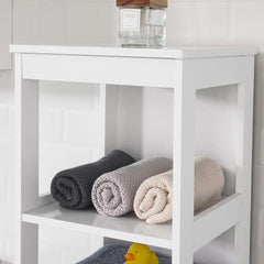 5 Tier Bathroom Shelf Cabinet, White Furniture > Bathroom V178-67484 Online Furniture