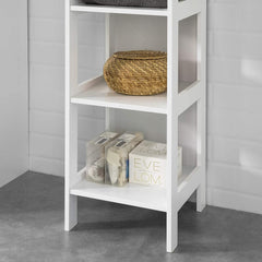 5 Tier Bathroom Shelf Cabinet, White Furniture > Bathroom V178-67484 Online Furniture