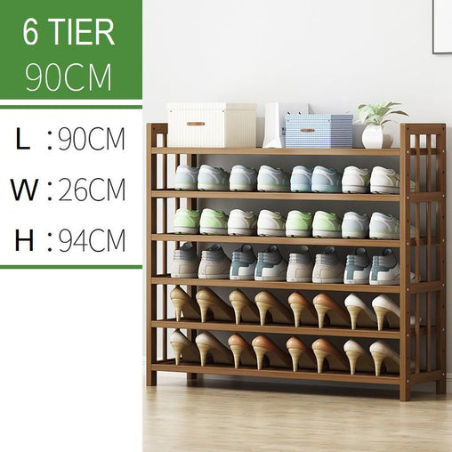 6 Tier Tower Bamboo Wooden Shoe Rack Corner Shelf Stand Storage Organizer Furniture > Office V255-0408-06 Online Furniture
