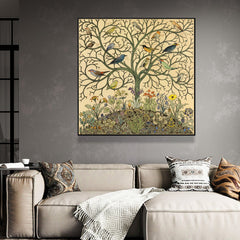 60cmx60cm Tree Of Life Black Frame Canvas Wall Art Home & Garden > Wall Art V207-1344 Online Furniture