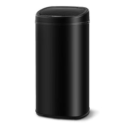 68L Motion Sensor Rubbish Bin - Black - ozily