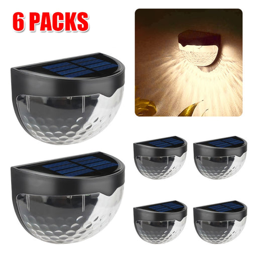 6PCS Solar Powered LED Wall Lights Door Fence Lights Outdoor Garden Lamp Light Home & Garden > Garden Lights V201-FBA0616BL8AU Online Furniture