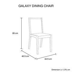 7 Pieces Dining Suite Dining Table & 6X Chairs in White Top High Glossy Wooden Base Furniture > Dining V43-DS-GLXY-7PC-WA & GA Online Furniture