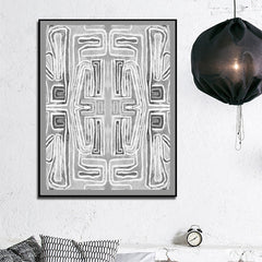 70cmx100cm Abstract Mountain Black Frame Canvas Wall Art Home & Garden > Wall Art V207-2119 Online Furniture