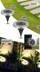 8 Pack LED Solar Pathway Lights Outdoor Solar Ground Lights (Warm White) Home & Garden > Garden Lights V178-14728 Online Furniture
