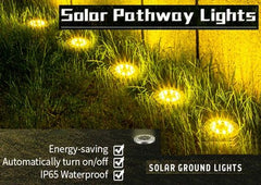 8 Pack LED Solar Pathway Lights Outdoor Solar Ground Lights (Warm White) Home & Garden > Garden Lights V178-14728 Online Furniture