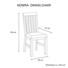 9 Pieces Dining Suite 210cm Large Size Dining Table & 8X Chairs with Solid Acacia Wooden Base in Oak Colour Furniture > Dining V43-DS-NOW-9PC-OK Online Furniture