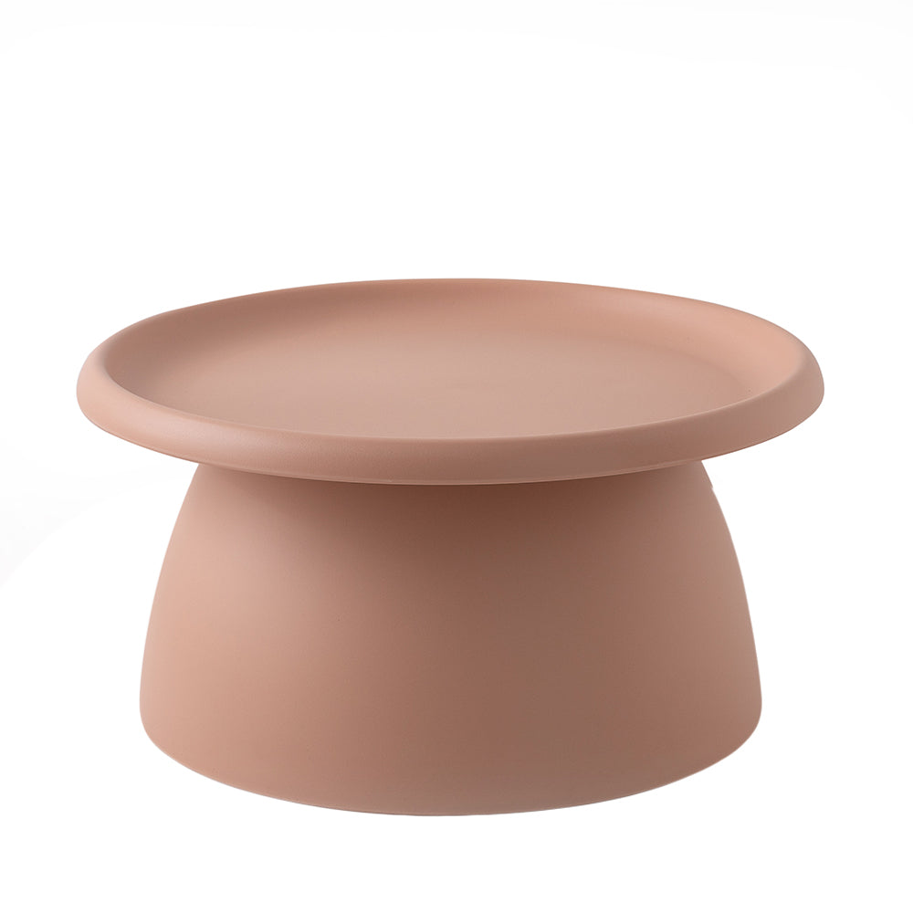 ArtissIn Coffee Table Mushroom Nordic Round Large Side Table 70CM Pink - ozily