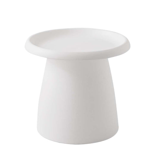 ArtissIn Coffee Table Mushroom Nordic Round Small Side Table 50CM White - ozily