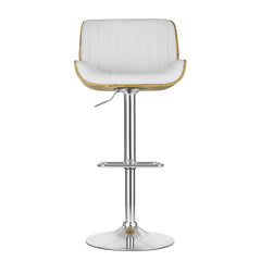 Artiss Bar Stools Kitchen Stool Chairs Metal Barstool Dining Chair Swivel White - ozily