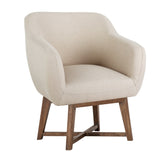 Arm Chair Fabric Tub Lounge  - Beige
