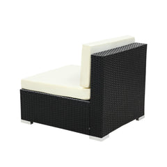 2PC Gardeon Outdoor Furniture Sofa Set Wicker Rattan Garden Lounge Chair Setting - ozily