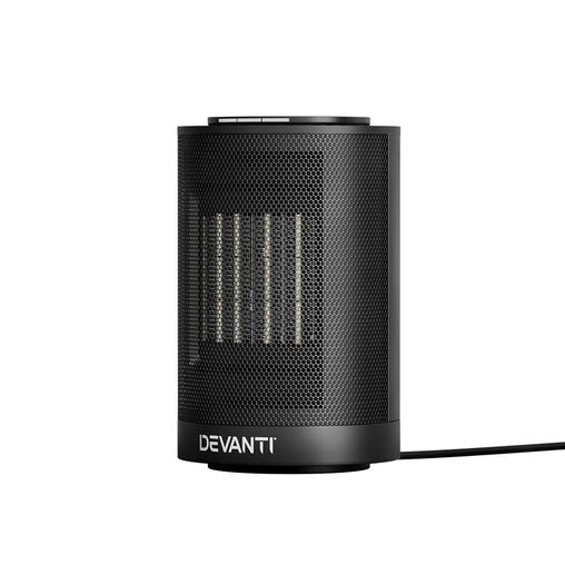 Devanti Electric Fan Heater Portable Ceramic Standing Room Office Heaters 1200W - ozily