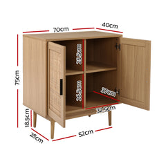 Artiss Rattan Buffet Sideboard Cabinet Storage Hallway Table Kitchen Cupboard - ozily