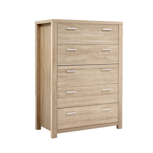 Artiss 5 Chest of Drawers Tallboy Dresser Table Bedroom Storage Cabinet - ozily