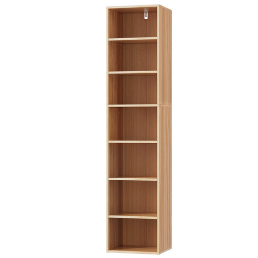 Artiss Bookshelf 7 Tiers MILO Pine - ozily