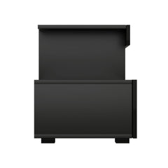 Artiss Entertainment Unit TV Cabinet LED 215cm Black Caya - ozily