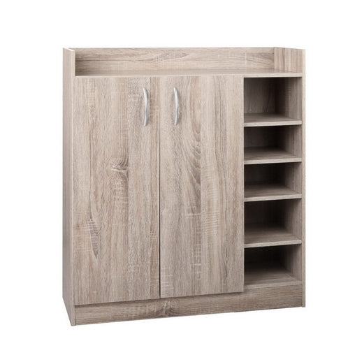 Artiss 2 Doors Shoe Cabinet Storage Cupboard - Wood - ozily