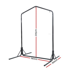 Gardeon Double Hammock Chair Stand Steel Frame 2 Person Outdoor Heavy Duty 200KG - ozily