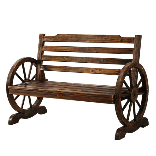 Gardeon Wooden Garden Bench Seat Outdoor Furniture Wagon Chair Patio Lounge - ozily
