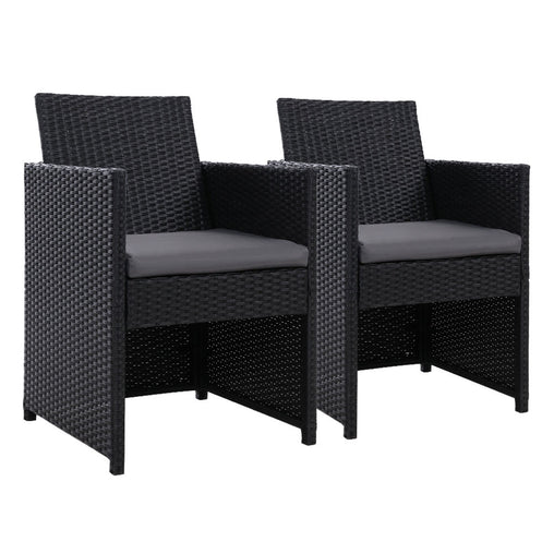 Gardeon Outdoor Chairs Dining Patio Furniture Lounge Setting Wicker Garden - ozily