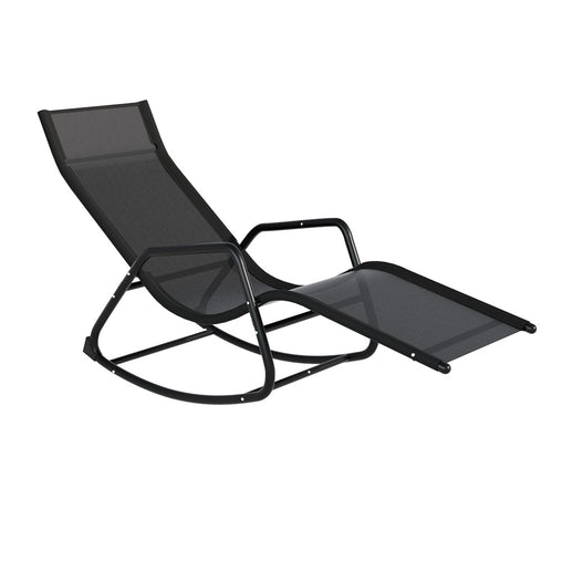 Gardeon Sun Lounge Rocking Chair Outdoor Lounger Patio Furniture Pool Garden - ozily