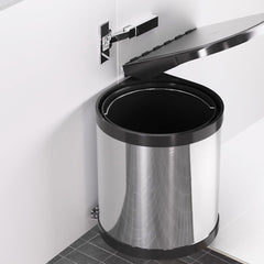 Cefito Kitchen Swing Out Pull Out Bin Stainless Steel Garbage Rubbish Can 12L - ozily