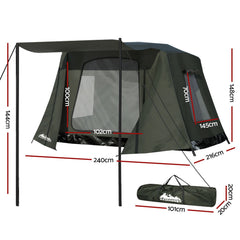 Weisshorn Camping Tent Instant Up 2-3 Person Tents Outdoor Hiking Shelter - ozily