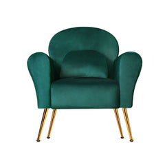 Artiss Armchair Lounge Chair Accent Armchairs Chairs Sofa Green Cushion Velvet - ozily