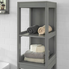 Tall Cabinet Shelf Drawer, Grey - ozily