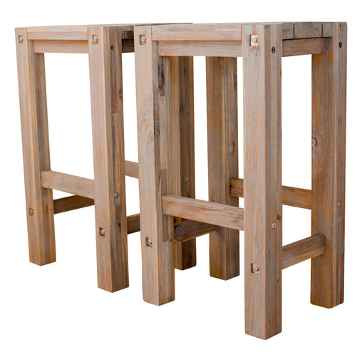 set of 2 grey bar stools - ozily