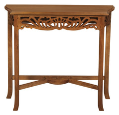 Sierra Carved Sofa Table (Light Pecan) - ozily