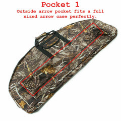 115cm Portable Compound Bow bag Archery Arrows Carry Bag Case With Arrow Holder - ozily