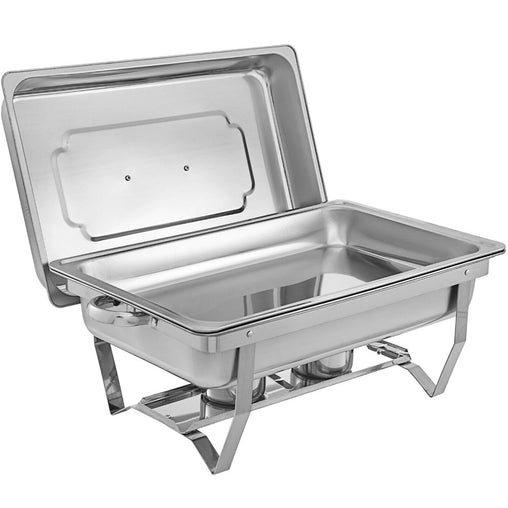 9L Chafing Dish Set Buffet Pan Bain Marie Bow Stainless Steel Food Warmer - ozily
