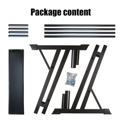 3-Tier Weights and Barbell Storage Rack Barbell Dumbbell Kettlebell Weight Plate - ozily